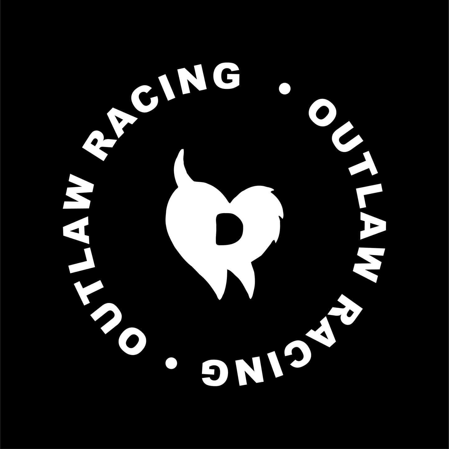 Outlaw Racing Club DECAL (Circule - cut)